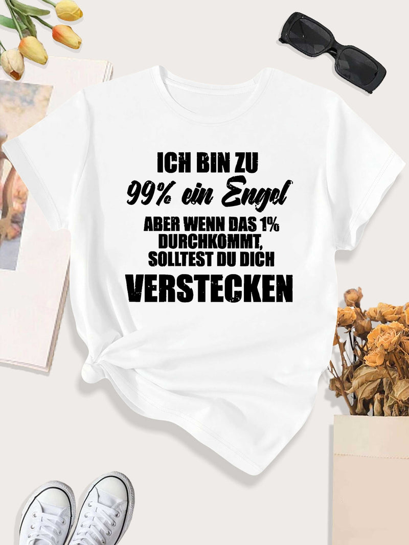 Women's T-Shirt with Short Sleeves.