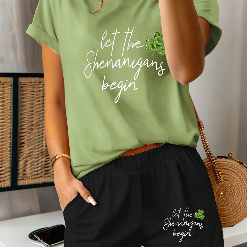 2pcs Women's Y2K Sportswear Suit - Shorts.