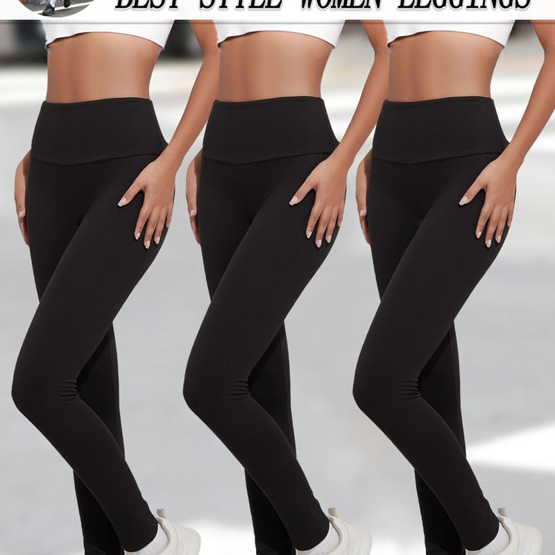 Set of 3 Ultra Comfortable Leggings for Women.