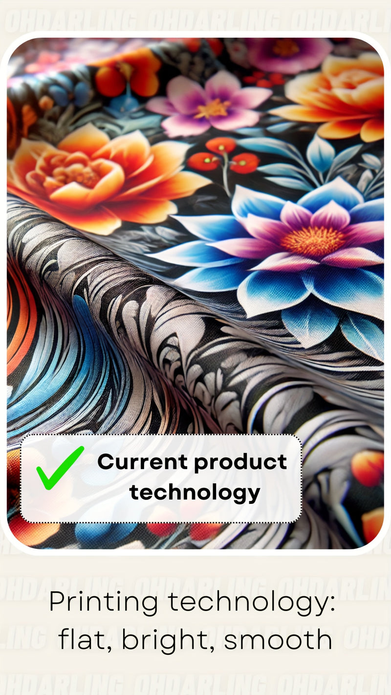 Women's All Over Printed Long Sleeve Universal Crew Neck Lightweight Sweater.