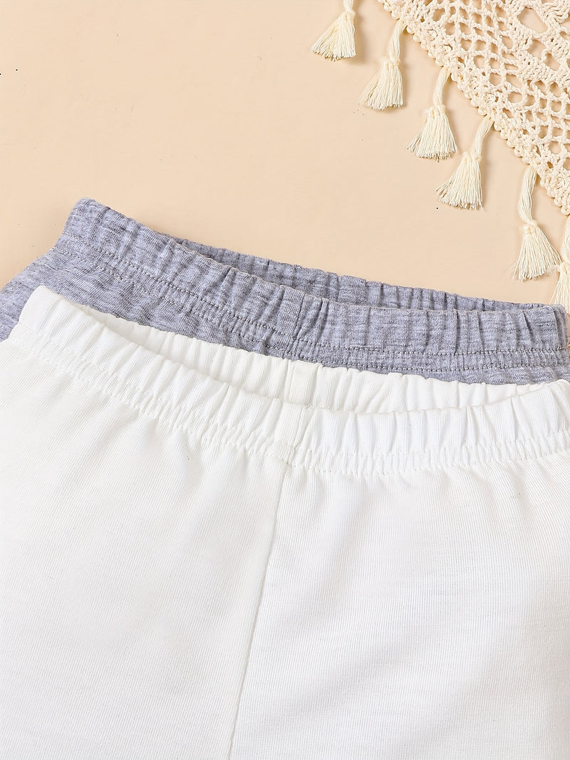 Set of 5 Boys' Soft and Comfortable Elastic Waist Shorts.