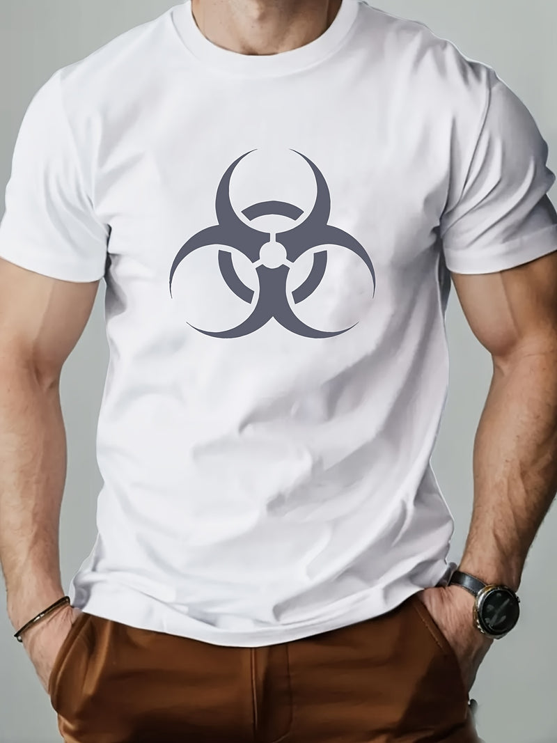 Men's Casual Crew Neck Short Sleeve T-Shirt.