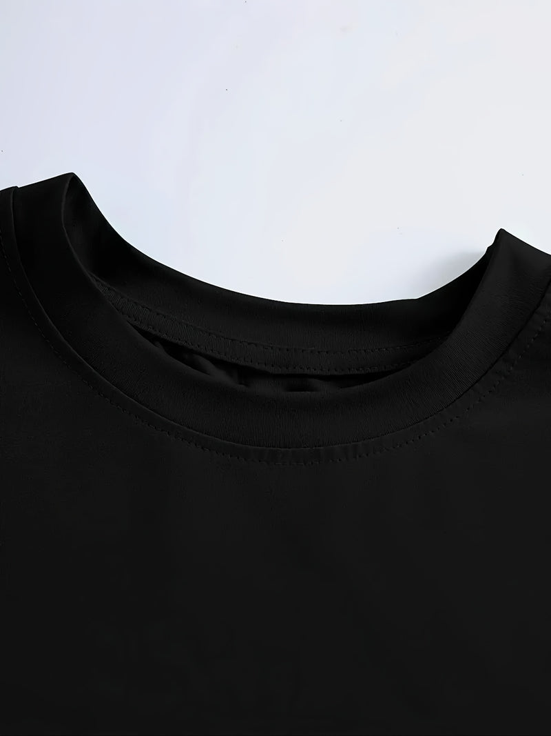 4pcs Men's Crew Neck Long Sleeve T-Shirts.