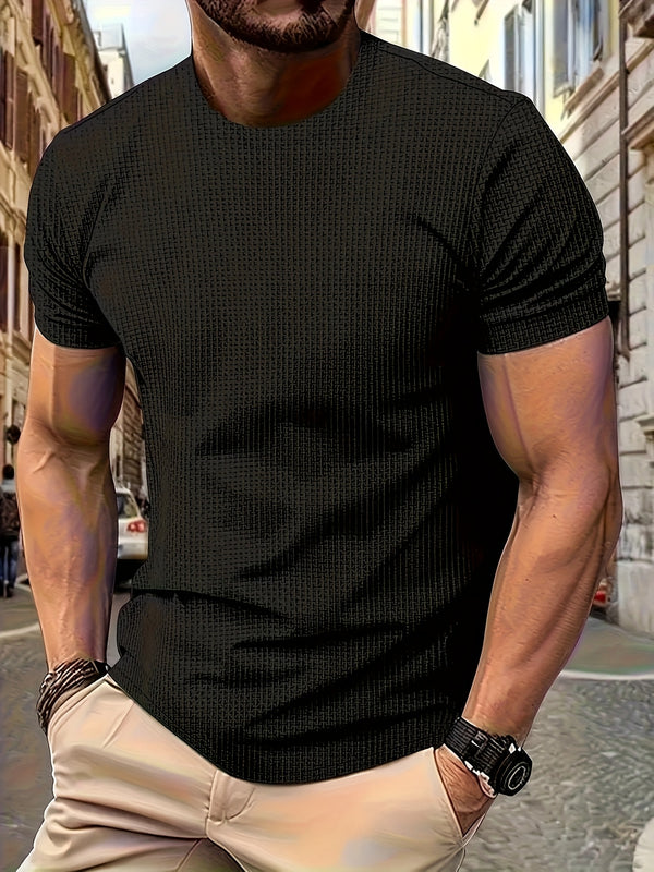 Men's T-Shirt, Cool And Breathable with a Round Neck And Short Sleeves.