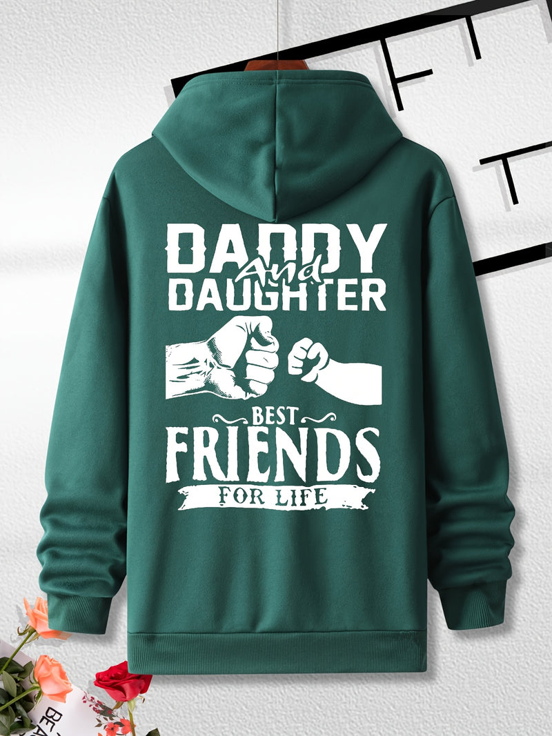 Men's Hooded Sweatshirt with Fashionable Print Design.