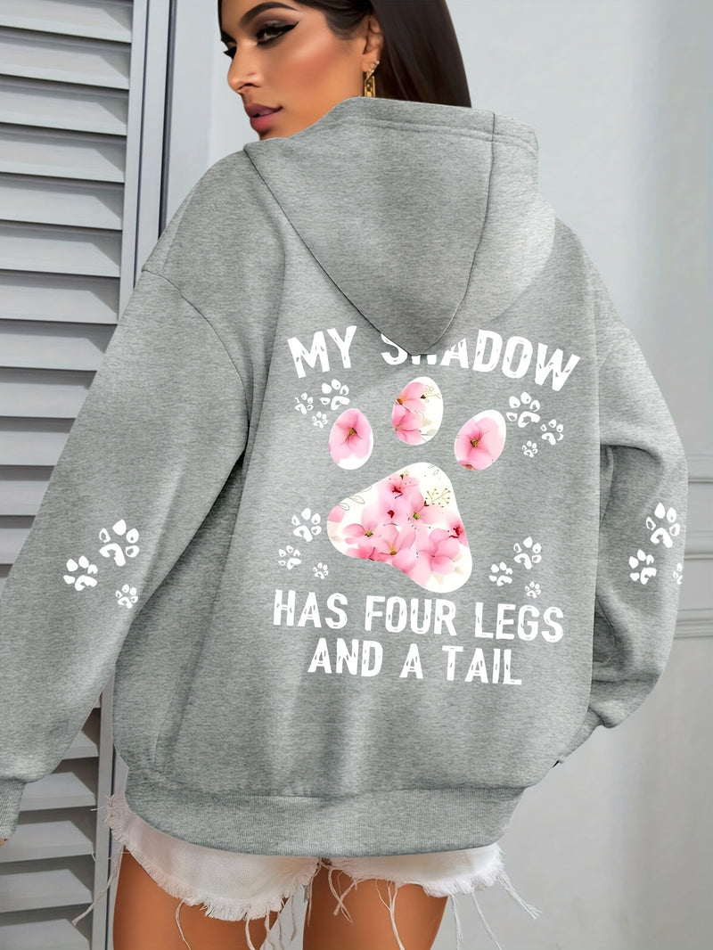 Plus Size - Plus-Size Hooded Pullover Sweatshirt