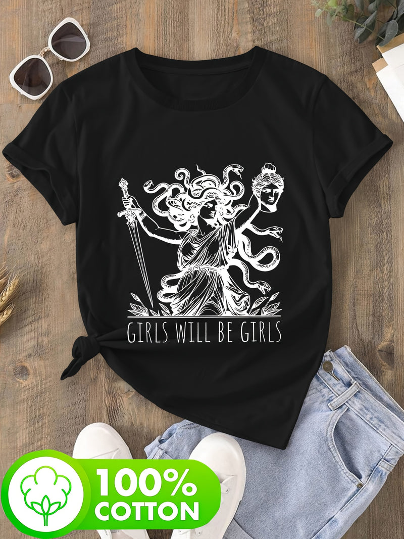 Women’s Short-Sleeve Round Neck T-Shirt.