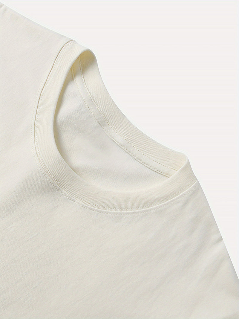 Women’s Cat-Themed Round-Neck Short-Sleeve T-Shirt.