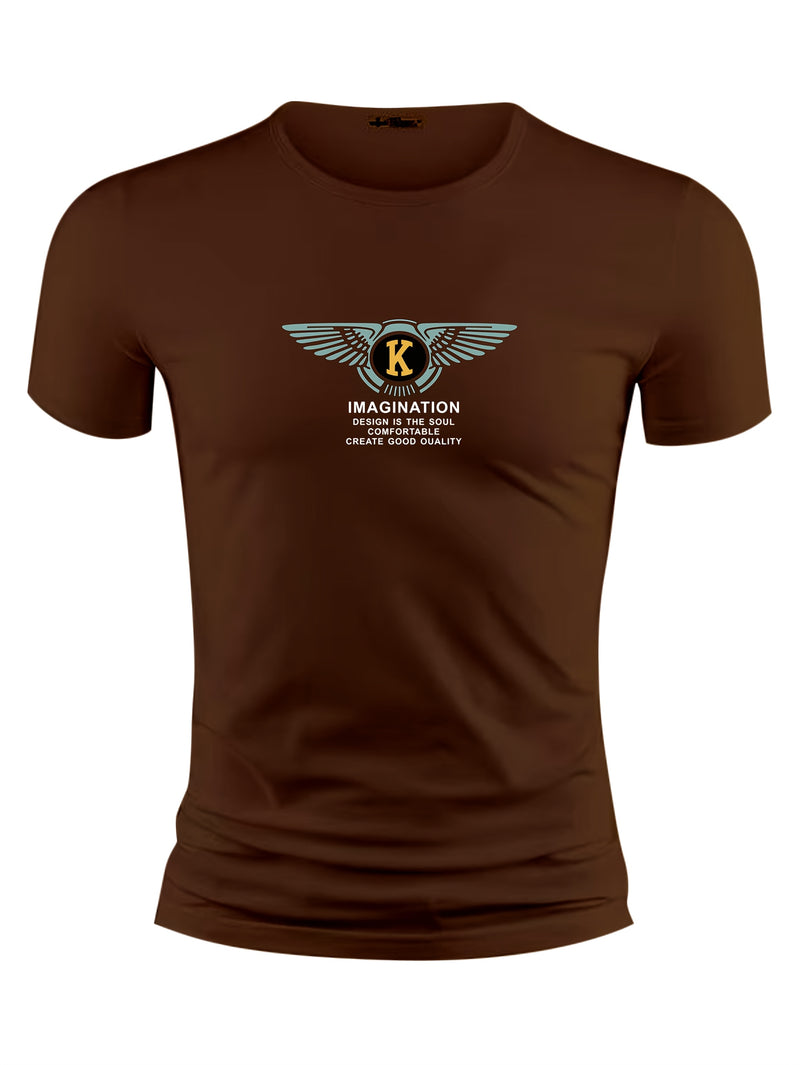 3pcs Men's Casual Short-sleeve Cotton Crew Neck T-shirt Set.