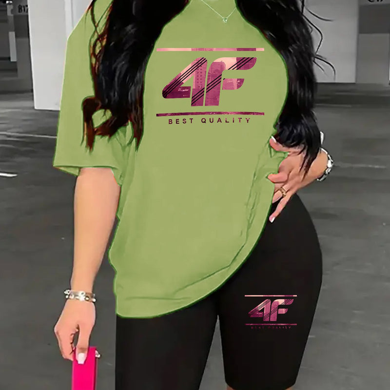 Women's Round Neck Short Sleeve Top.