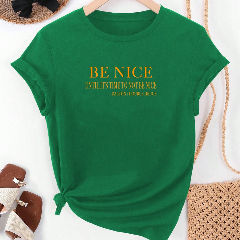 Women’s Graphic Summer Casual Short-Sleeve T-Shirt.