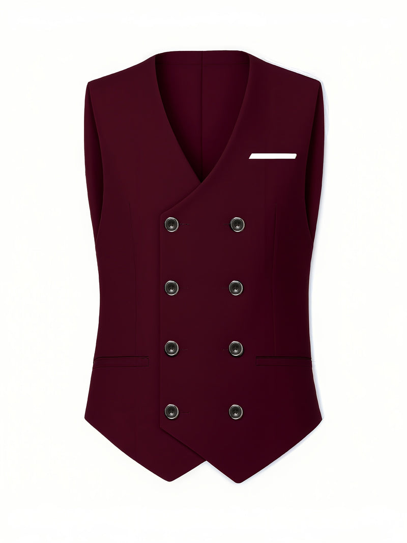 3pcs Men's Suit Set, All-Season Business Wedding Party, Suit Jacket,