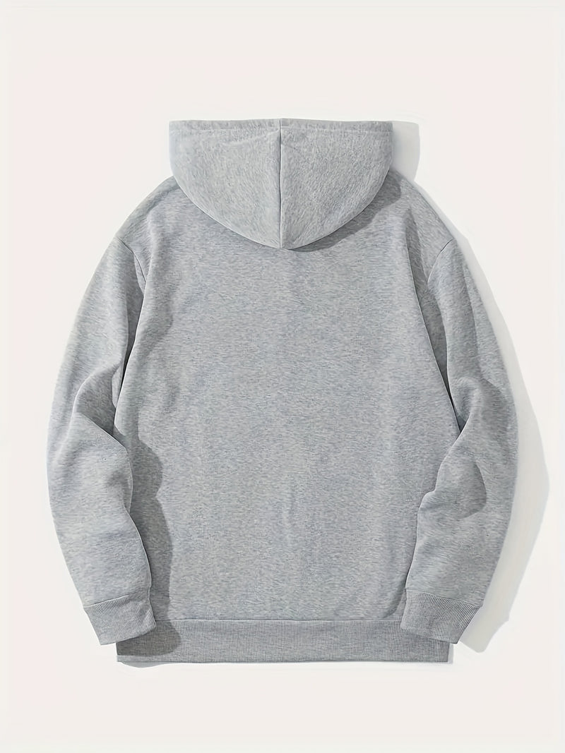 Men's Printed Drawstring Hoodie Sweatshirt.