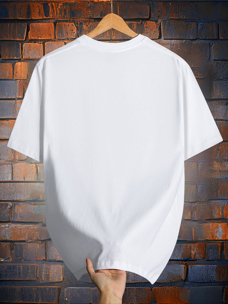 Men’s T-Shirt Cotton Casual Short Sleeve Tee.