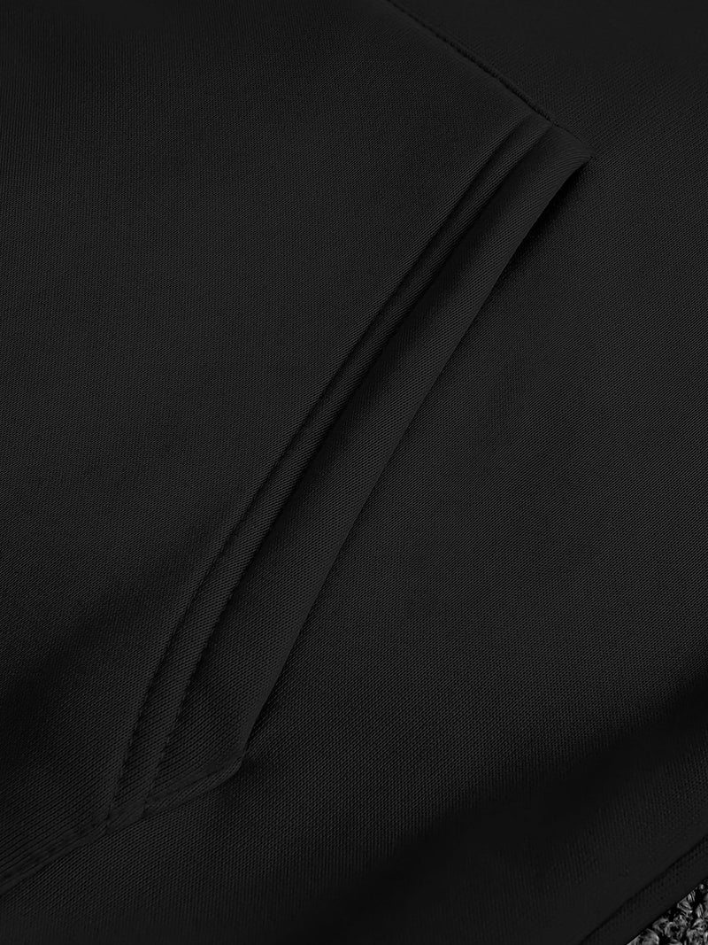 Men's Fleece-Lined Hooded Sweatshirt.