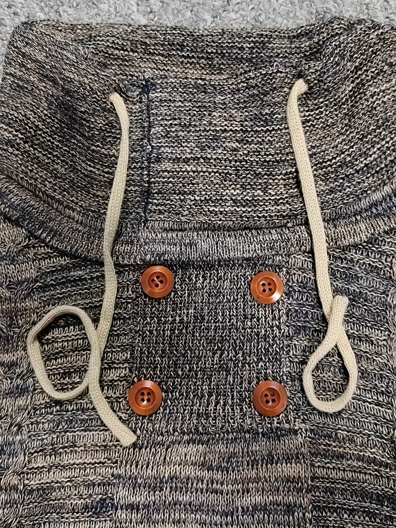 Men's Slim Fit Cable-Knit Sweater.