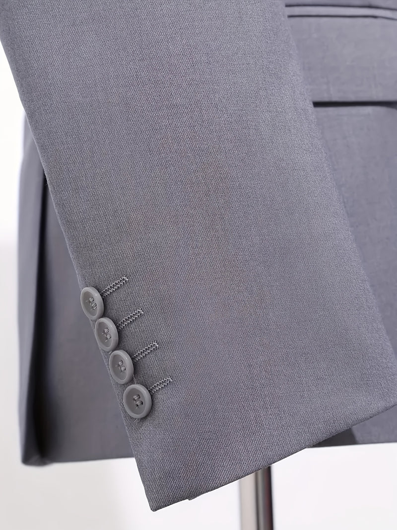 Men's Two-Piece Suit Set, Including Jacket and Trousers.