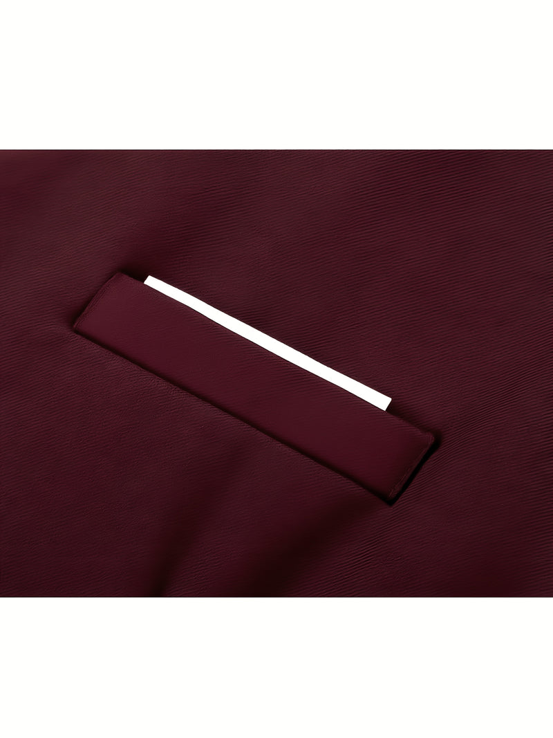 Men's 3pcs Suit Set, Including a Blazer, Vest, And Trousers.