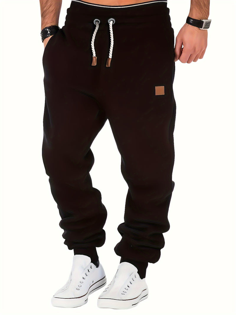 Drawstring Sweatpants Loose Fit Pants Men's Casual Joggers.