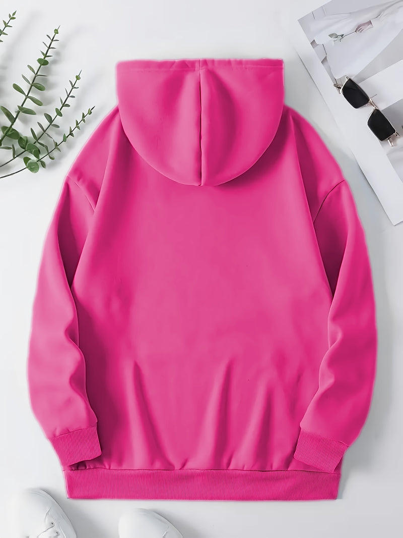 Women's Cute Sloth & Letter Print Hoodie.