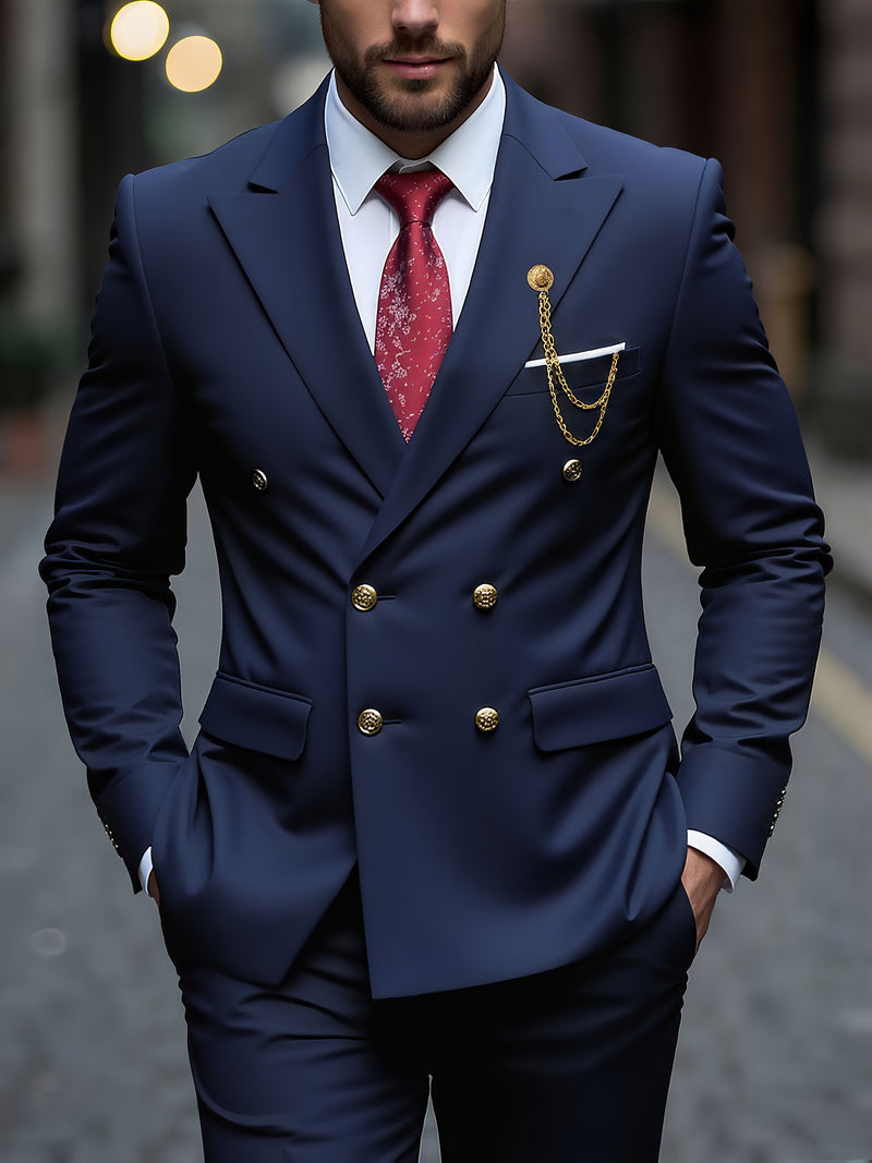 Men's Suit Set with 2pcs, Including a Blazer And Trousers.