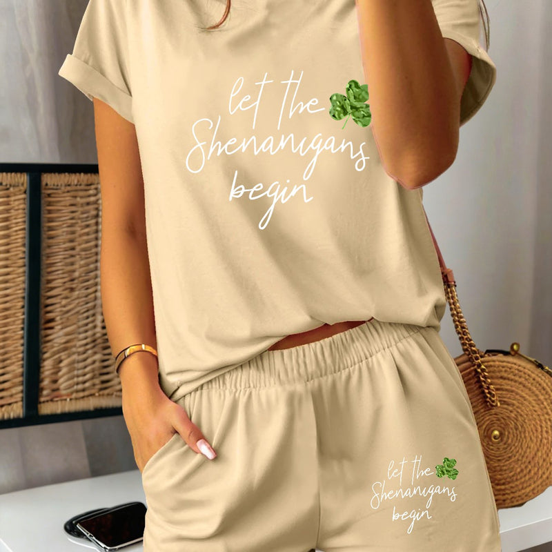 2pcs Women's Y2K Sportswear Suit - Shorts.