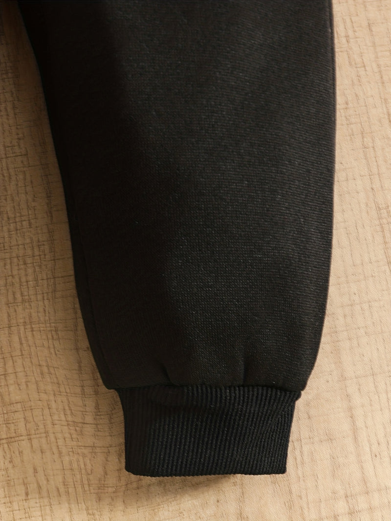 3pcs Set - Kids Autumn/Winter Long Sleeve Pullover Top + Elastic Waist Pants.