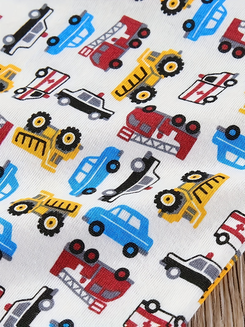 5pcs Pure Cotton Baby Boys' Romper Bodysuit.