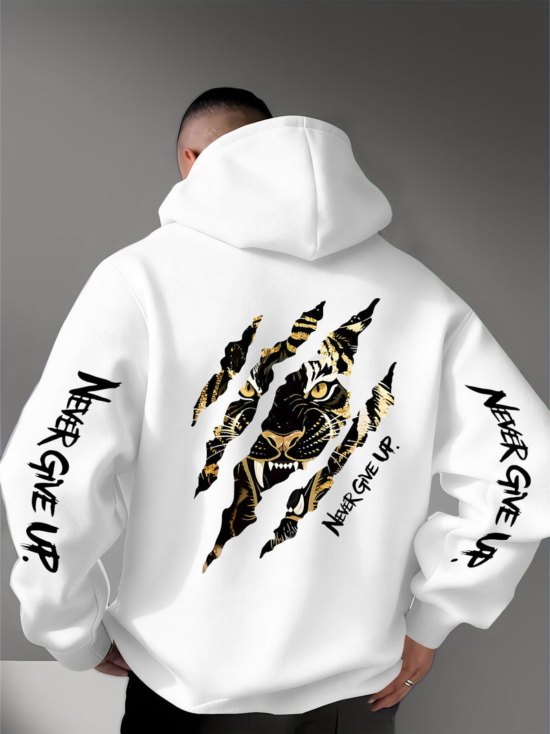 Men's Casual Personality Hooded Sweatshirt.