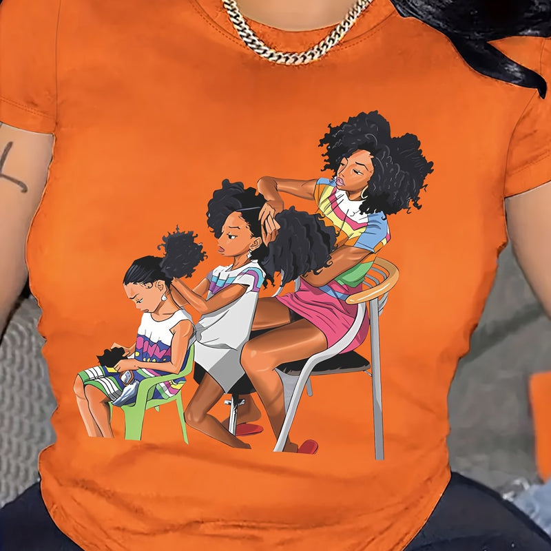Women’s Portrait Printed T-shirt.