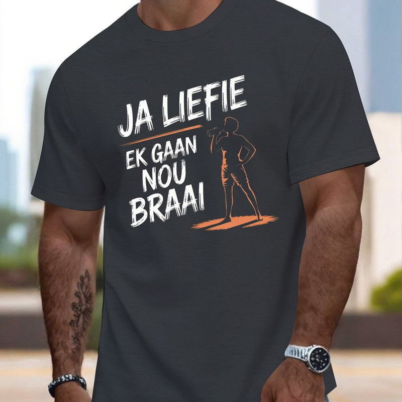 Men's Round Crew Neck Short Sleeve Tee, casual T-Shirt.