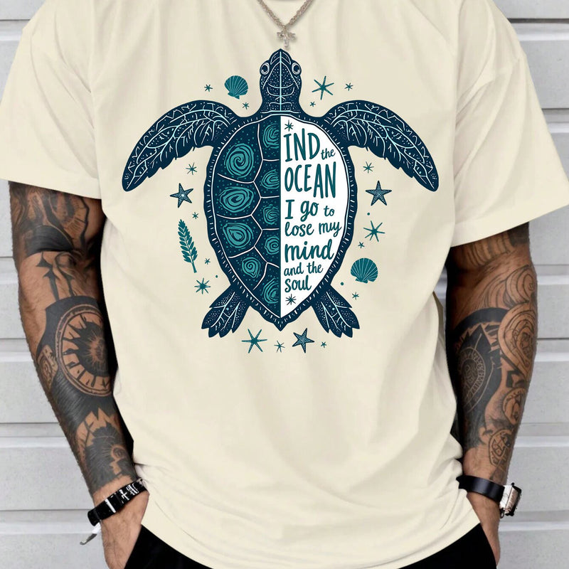 Men's Fashion Short Sleeve Print T-Shirt.