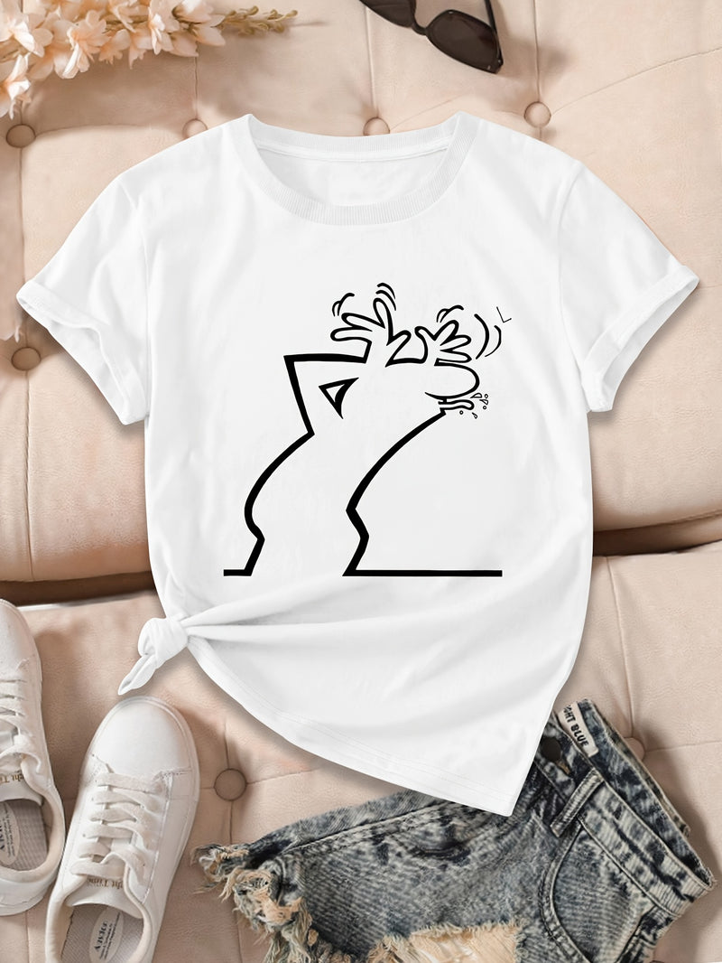 Women’s Geometric Print T-Shirt.