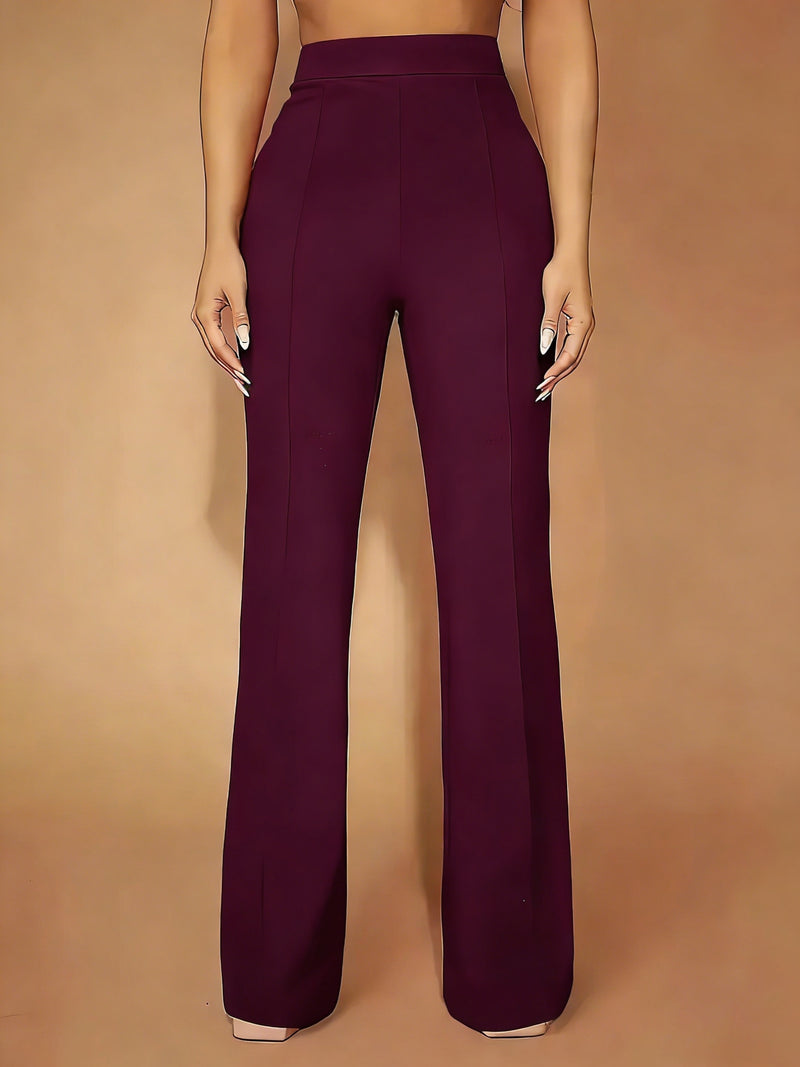 Women’s Black High-Waisted Wide-Leg Pants.