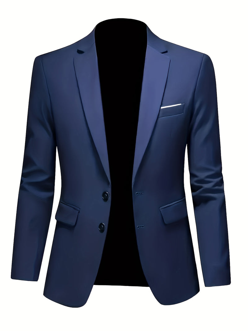 3pcs Men's Suit Set, All-Season Business Wedding Party, Suit Jacket,