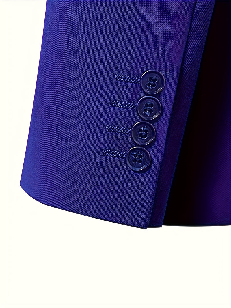 Business Casual 2-Button 3pcs Suit Set.