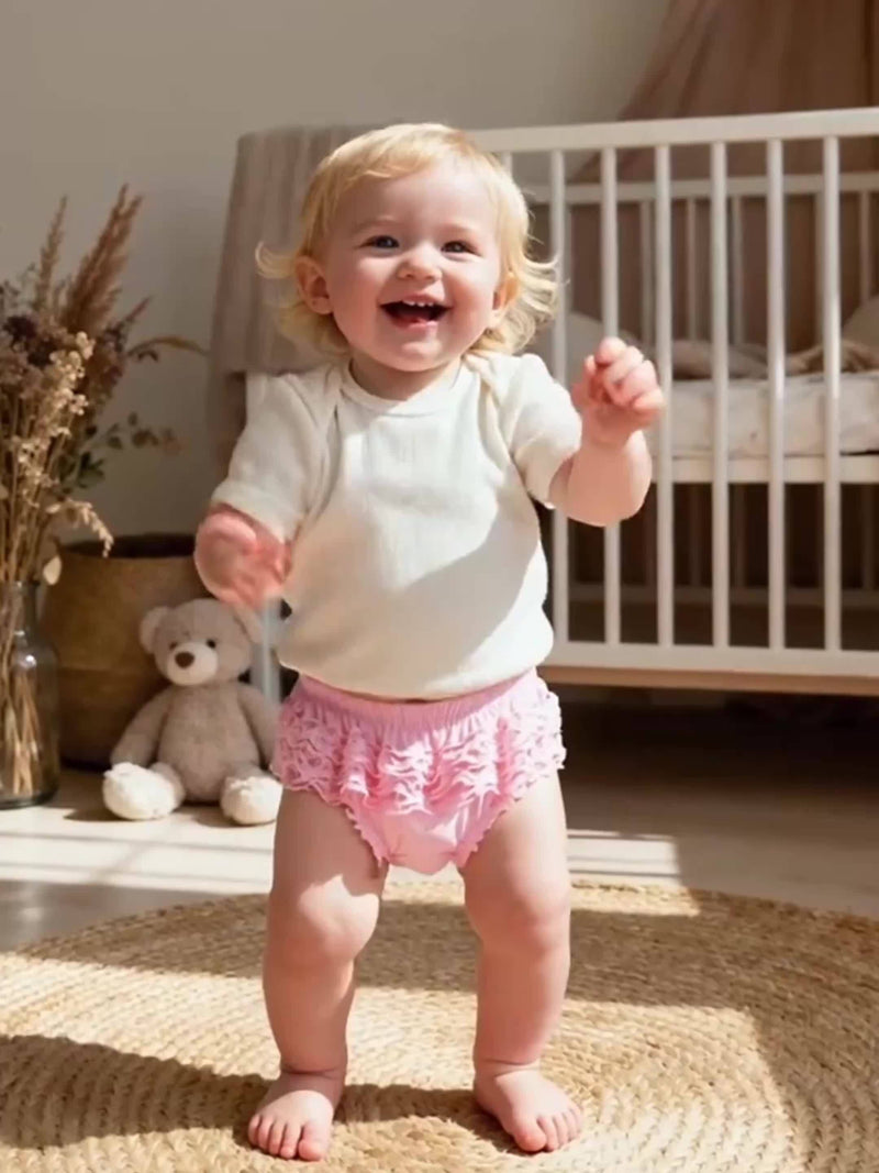 Cute Three-Piece Set for Baby Girls Featuring Solid Colors.