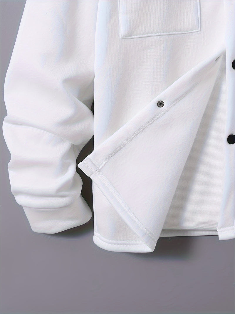 Men's Stylish Versatile Lapel Jacket with Real Pockets And Long Sleeves.