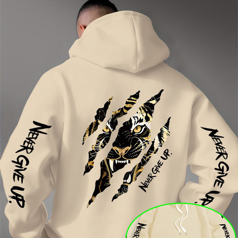 Men's Casual Personality Hooded Sweatshirt.