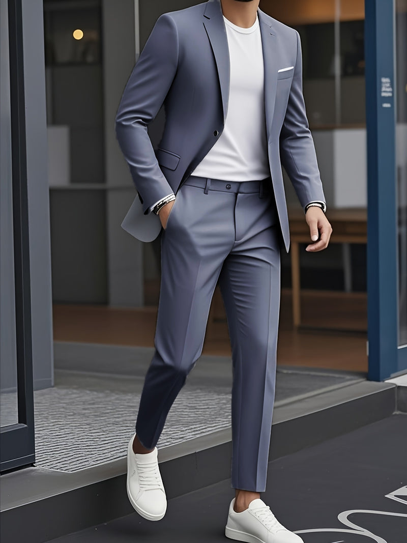 Two-Piece Men's Suit Set.