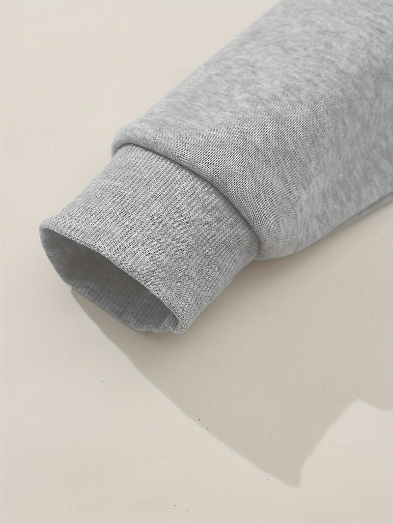 Women’s Fashion Hoodie Featuring a Cartoon Cat Letter Print Design.