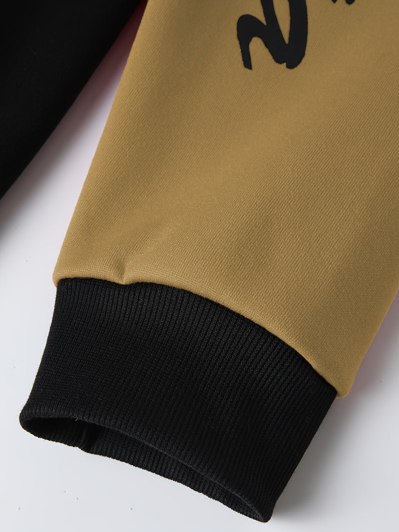 Men's Casual Sports Two-Piece Set Includes a Hooded Sweatshirt And Pants.