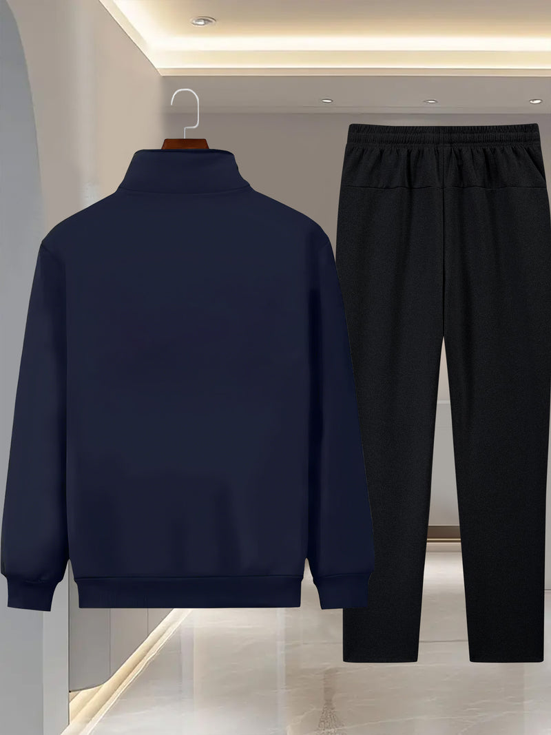 Men's Trendy Design Sense, Two-Piece Jacket Set with 777 Printing Casual.