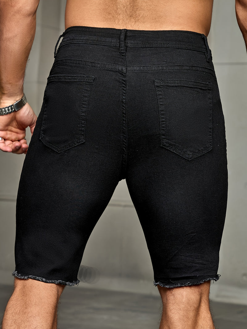 Men's Denim Shorts.