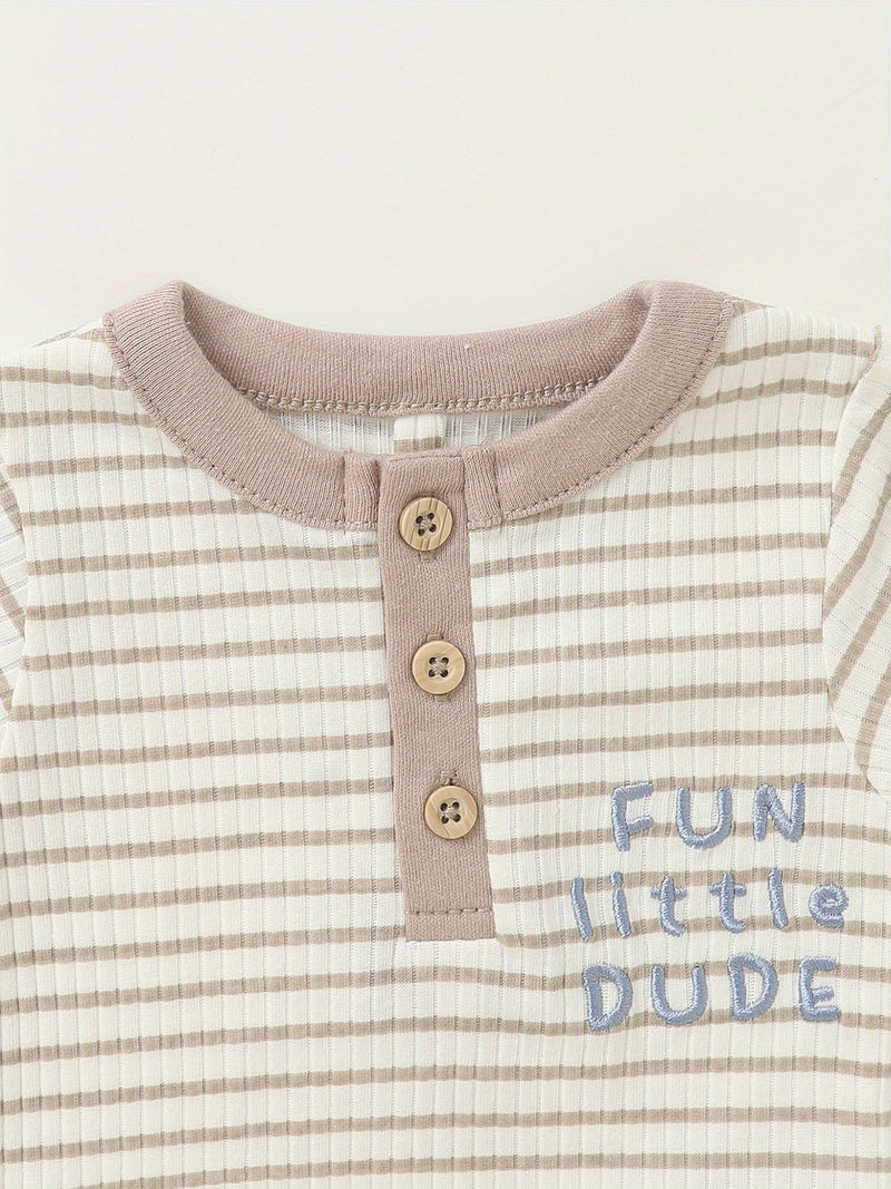 5pcs Set Newborn Infant Romper Animal Dinosaur Striped Suitable for Baby Boy.