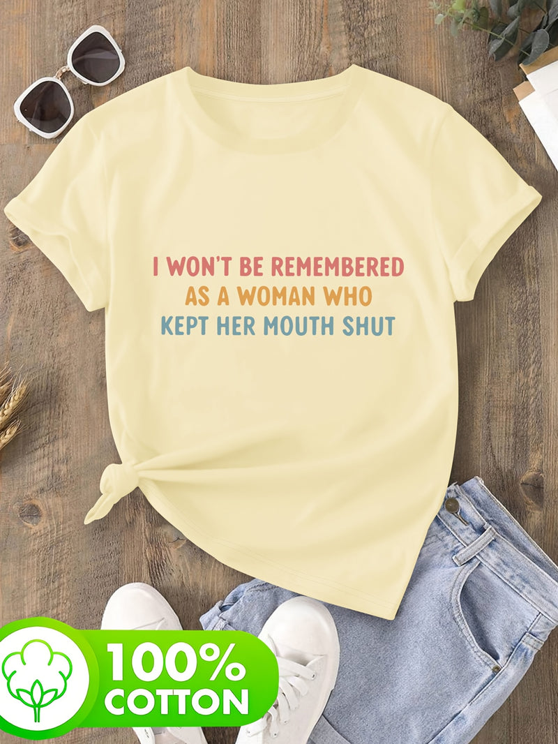 Women’s Short-Sleeve Round Neck T-Shirt.