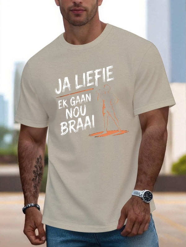 Men's Round Crew Neck Short Sleeve Tee, casual T-Shirt.