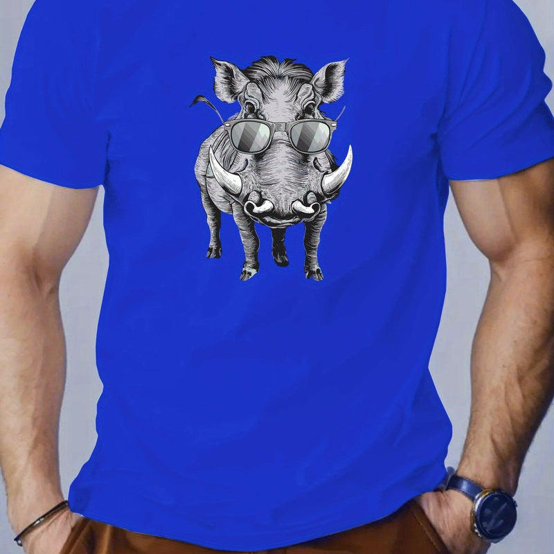 Men's Fashion Casual Crew Neck Short T-Shirt.