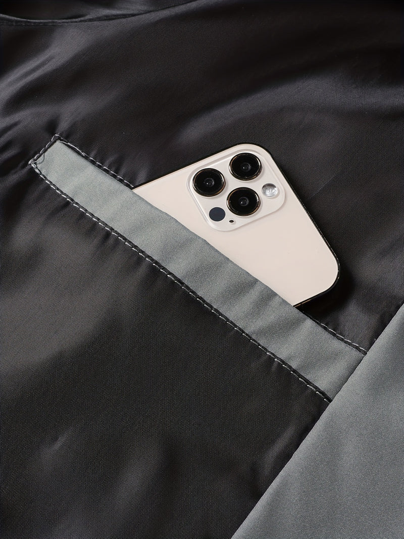 Men'S Casual Versatile Jacket for Young Adults, Stylish Baseball Coat.