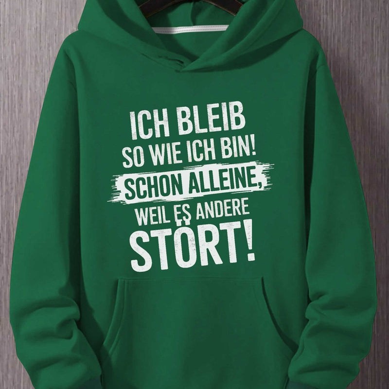 Men's German Quote Hooded Sweatshirt.